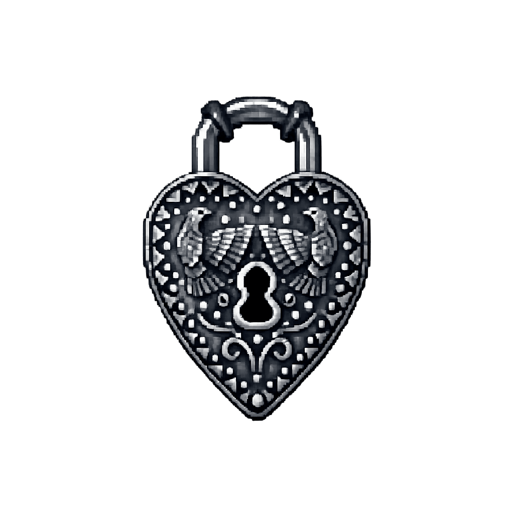 Heart-shaped lock